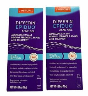 Differin Acne Gel 15g 2 Pack NEW